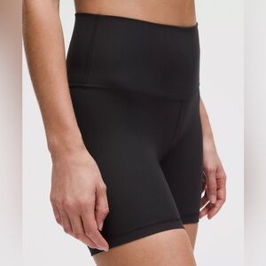 Lululemon Align‎ Ribbed High Rise Short 6” Black Size 4 New With Tags